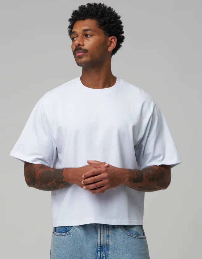 CHOUDRY CART ARTICLE  #7051  T-Shirts - Cropped Relaxed Fit T Shirt